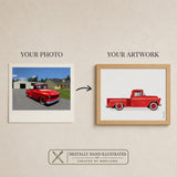 Custom Car Watercolor Artwork from Photo | Personalized Car Portrait | Digital Download