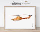 Vintage Airplane & Helicopter Wall Art Set of 8 | Boys Nursery Printables - LAND12