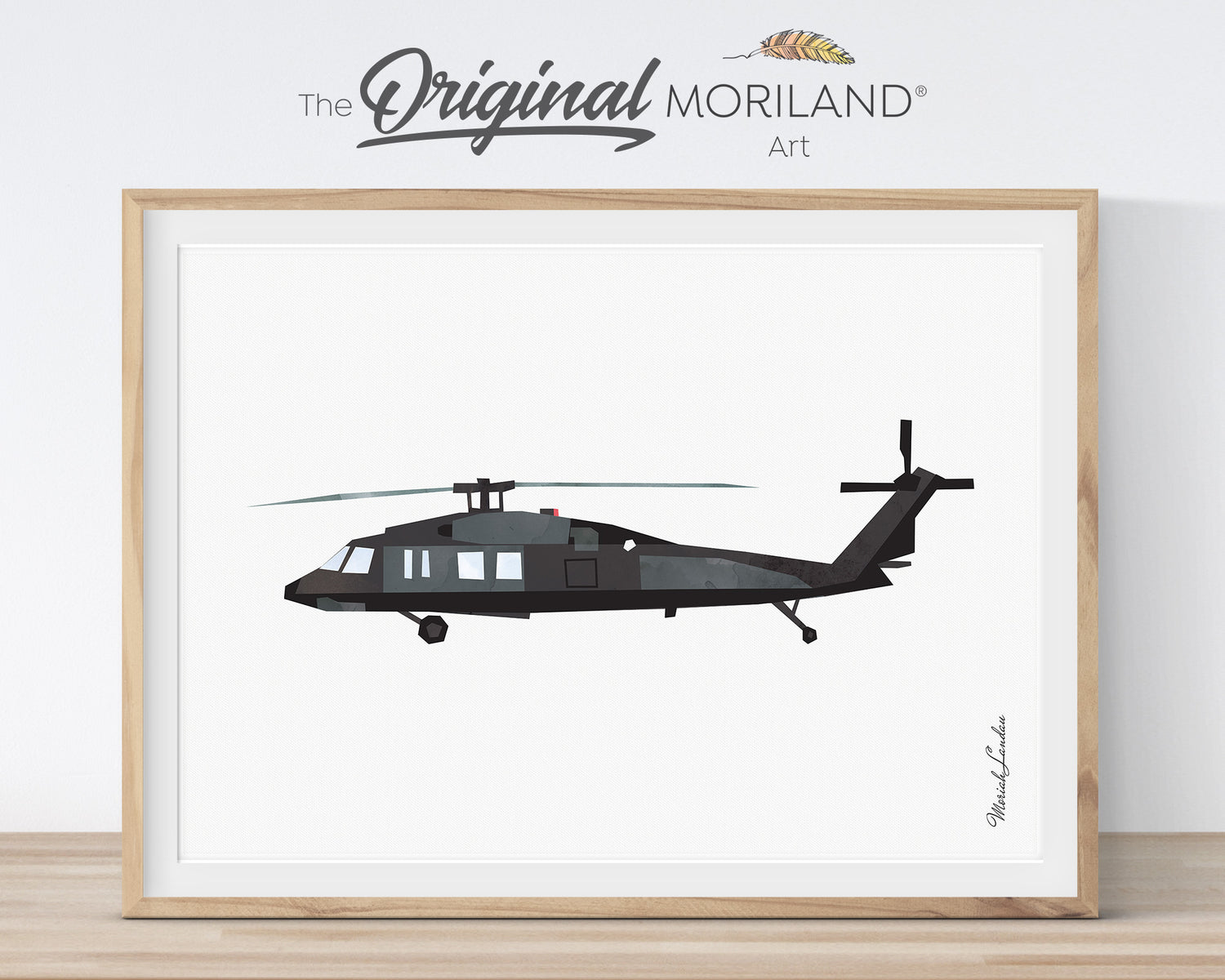 Vintage Airplane & Helicopter Wall Art Set of 8 | Boys Nursery Printables - LAND12
