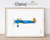 Vintage Airplane & Helicopter Wall Art Set of 8 | Boys Nursery Printables - LAND12