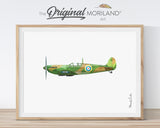 Vintage Airplane & Helicopter Wall Art Set of 8 | Boys Nursery Printables - LAND12
