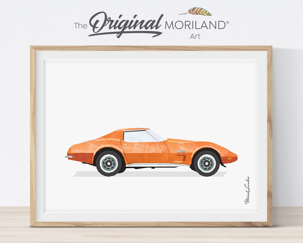 Classic & Vintage Car Art Prints - Printable Set of 6 - LAND158