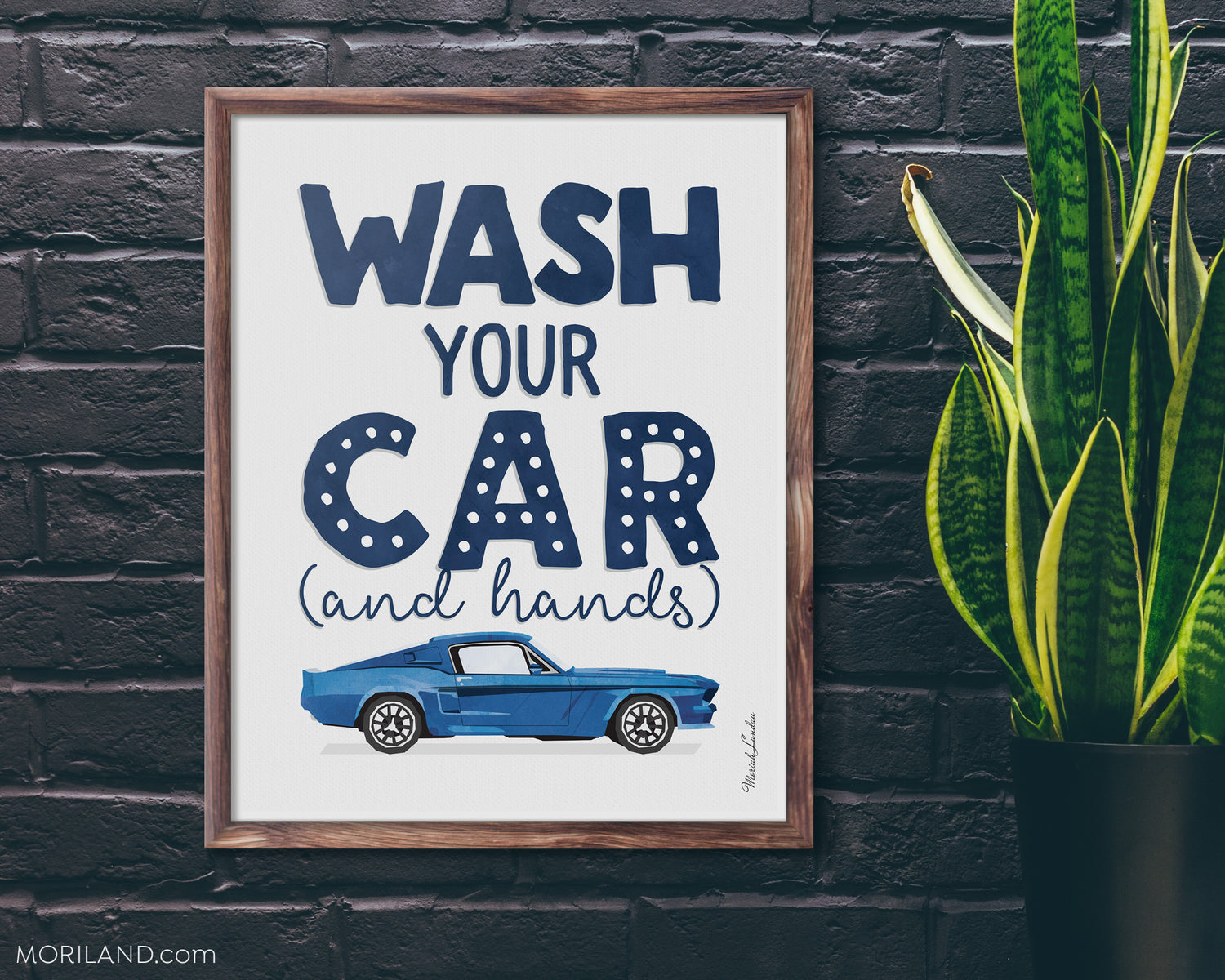 Wash Your Car Quote Print - Printable Art