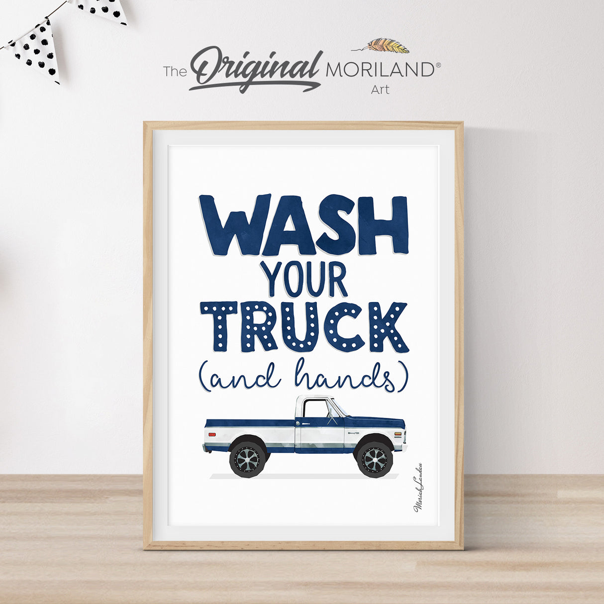 Wash Your Truck and Hands Quote Print - Printable Art