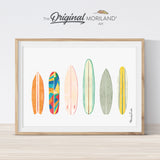 Multicolor Surfboards Print - Printable Art