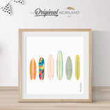 Multicolor Surfboards Print - Printable Art