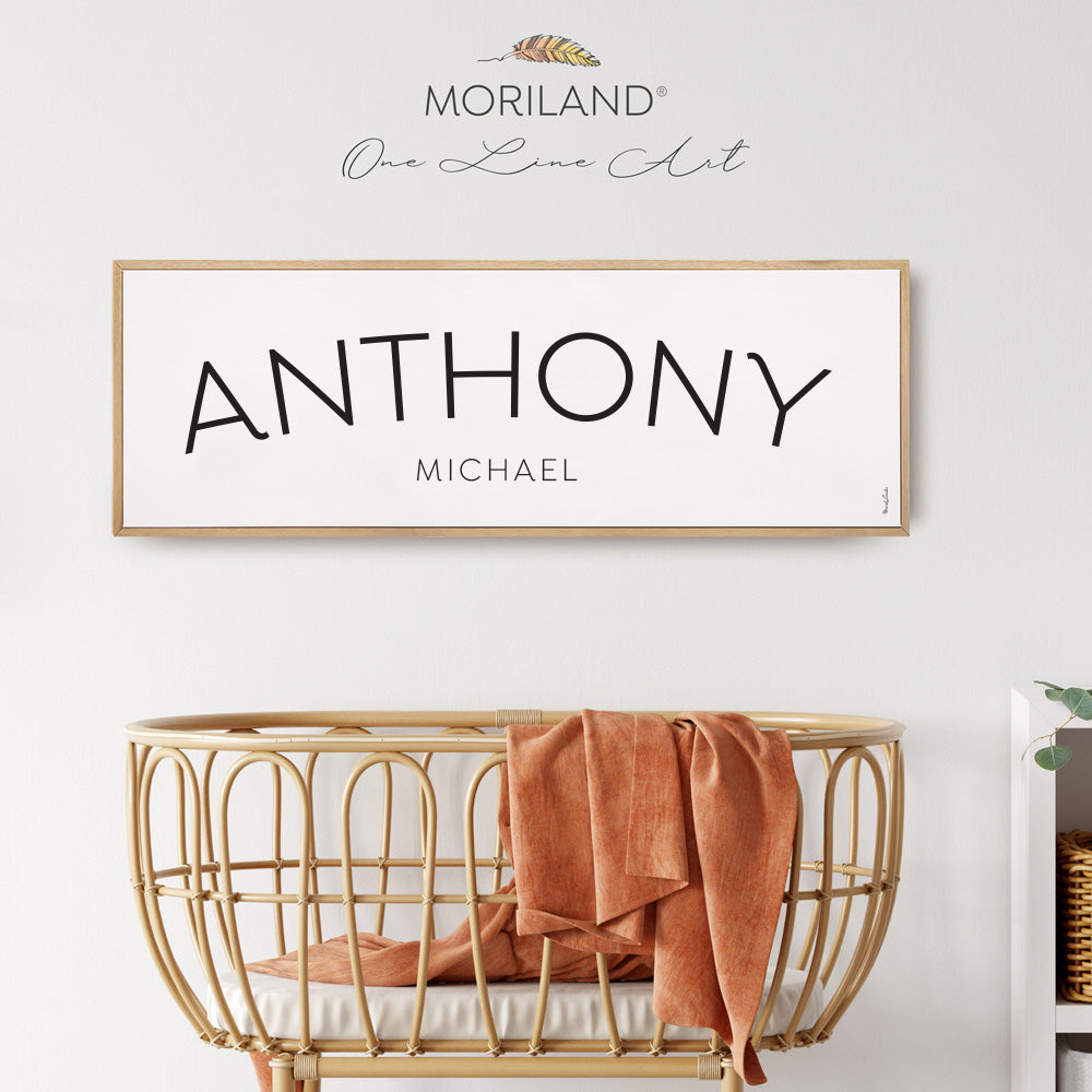 Custom Name - Framed Canvas Print