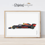 Red-Black Racing Car Print - Printable Art