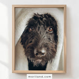 Fun Dog Bathroom Wall Art - Set of 9 Printable Pet Portraits for Bathroom Décor - LAND190