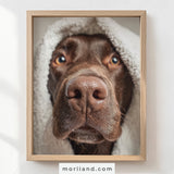 Fun Dog Bathroom Wall Art - Set of 9 Printable Pet Portraits for Bathroom Décor - LAND190