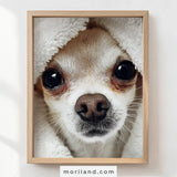 Fun Dog Bathroom Wall Art - Set of 9 Printable Pet Portraits for Bathroom Décor - LAND190
