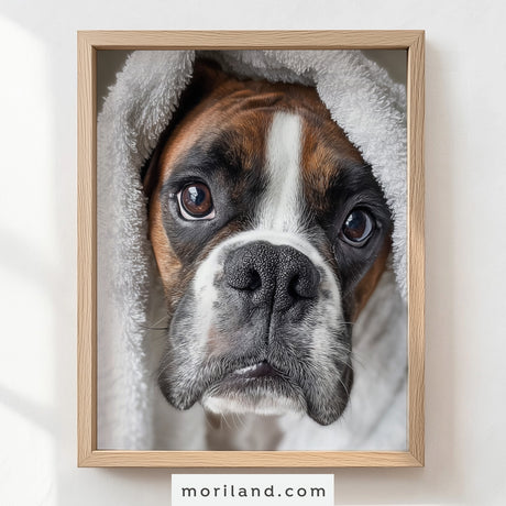 Fun Dog Bathroom Wall Art - Set of 9 Printable Pet Portraits for Bathroom Décor - LAND190