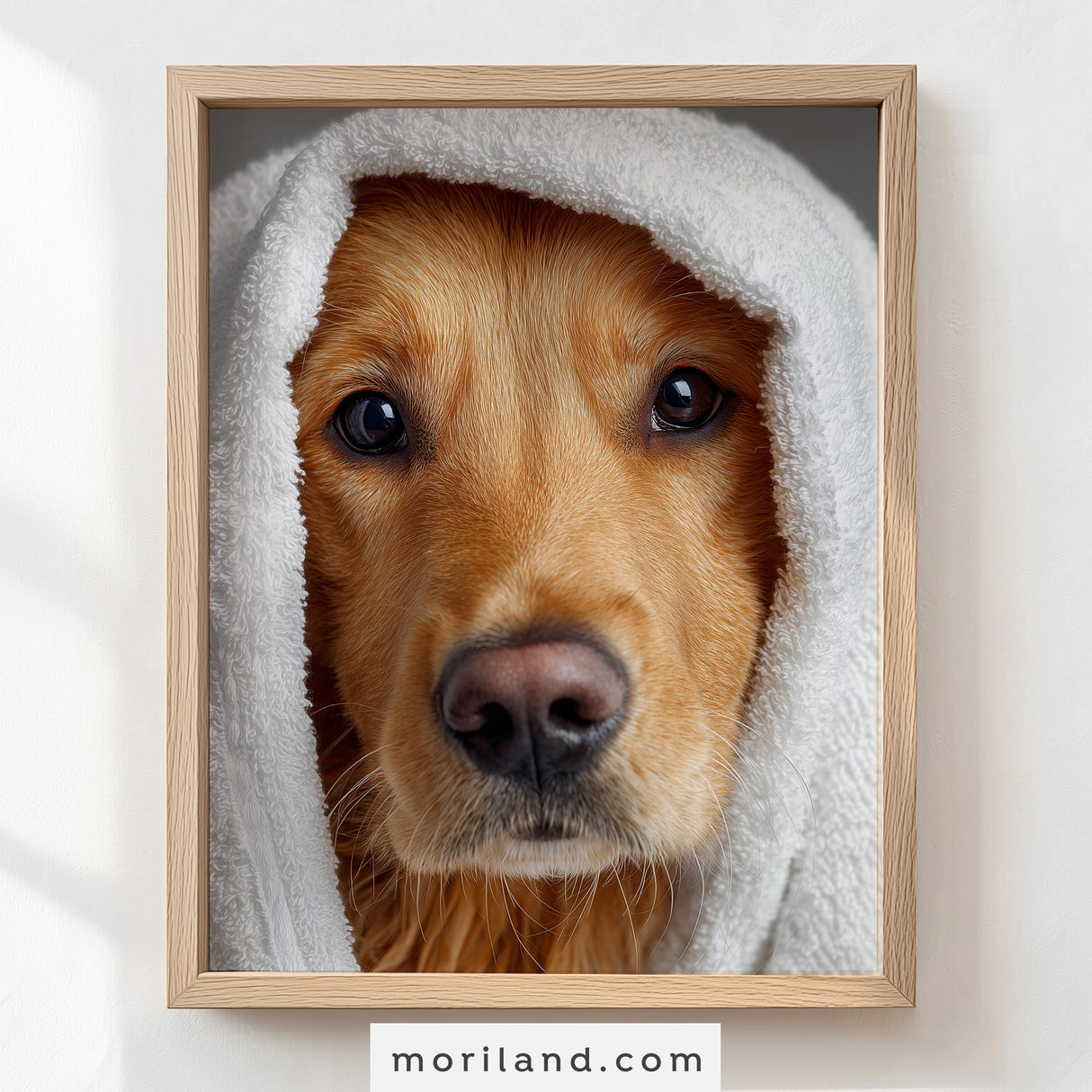 Fun Dog Bathroom Wall Art - Set of 9 Printable Pet Portraits for Bathroom Décor - LAND190