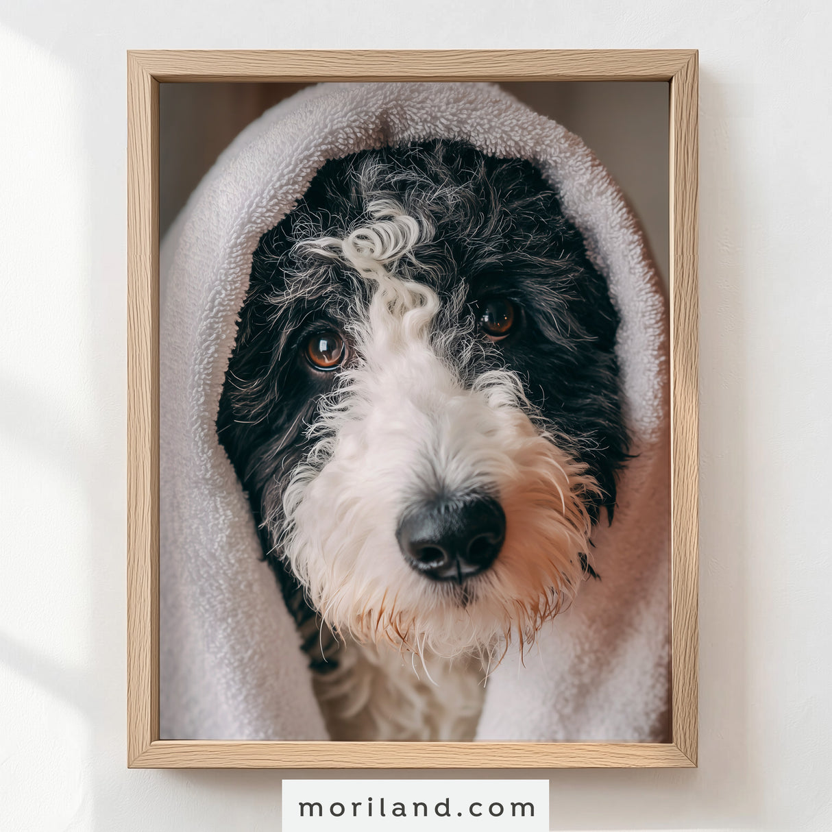 Fun Dog Bathroom Wall Art - Set of 9 Printable Pet Portraits for Bathroom Décor - LAND190