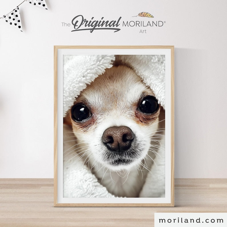Chihuahua Bathroom Printable Wall Art by MORILAND