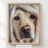 Yellow Labrador Bathroom Printable Wall Art – product image 2