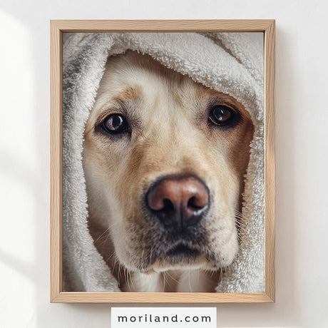 Yellow Labrador Bathroom Printable Wall Art – product image 2