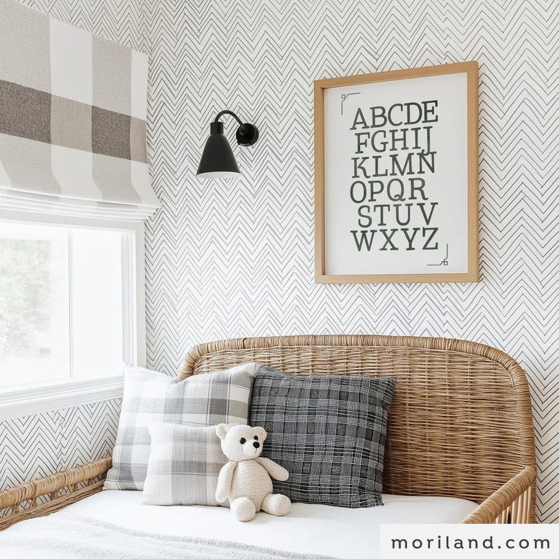 Dark Green Vintage Alphabet Printable Wall Art – product image 2