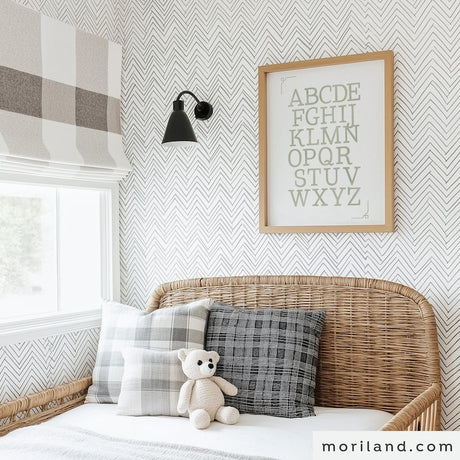 Sage Green Vintage Alphabet Printable Wall Art – product image 2