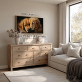 Golden Retriever Dogs Hugging Frame TV Art – Vintage 4K – product image 3