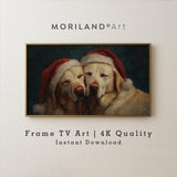 Christmas Labrador Dogs Frame TV Art – Vintage 4K by MORILAND