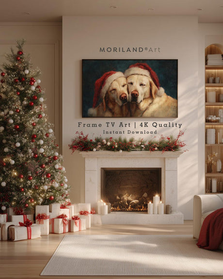 Christmas Labrador Dogs Frame TV Art – Vintage 4K – product image 2