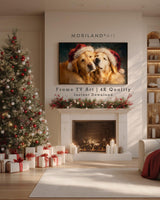 Christmas Golden Retriever Dogs Frame TV Art – Vintage 4K – product image 2