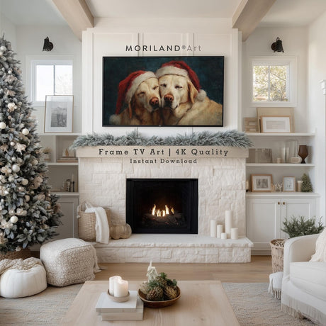 Christmas Labrador Dogs Frame TV Art – Vintage 4K – product image 3