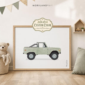 Custom Color Classic 4x4 SUV Printable Wall Art by MORILAND