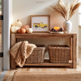 Vintage Yellow Pickup Truck with Pumpkins Printable Wall Art – product image 2