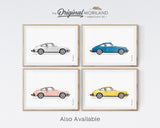 Porsche 911 Print, Porsche Art, Vehicle Print, Car Printable Art, Transportation Wall Decor, Boy Girl Room Decor, Men's Office Decor