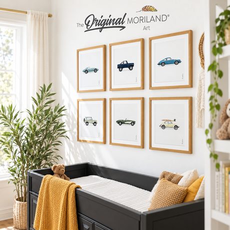 Classic Cars Art Prints | Vertical - Printable Set of 6 - LAND154VRTCL