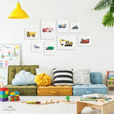 Transportation Mix - Canvas Prints - Set of 8 - LAND38