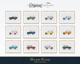 Pale Blue Vintage SUV Print - Printable Art