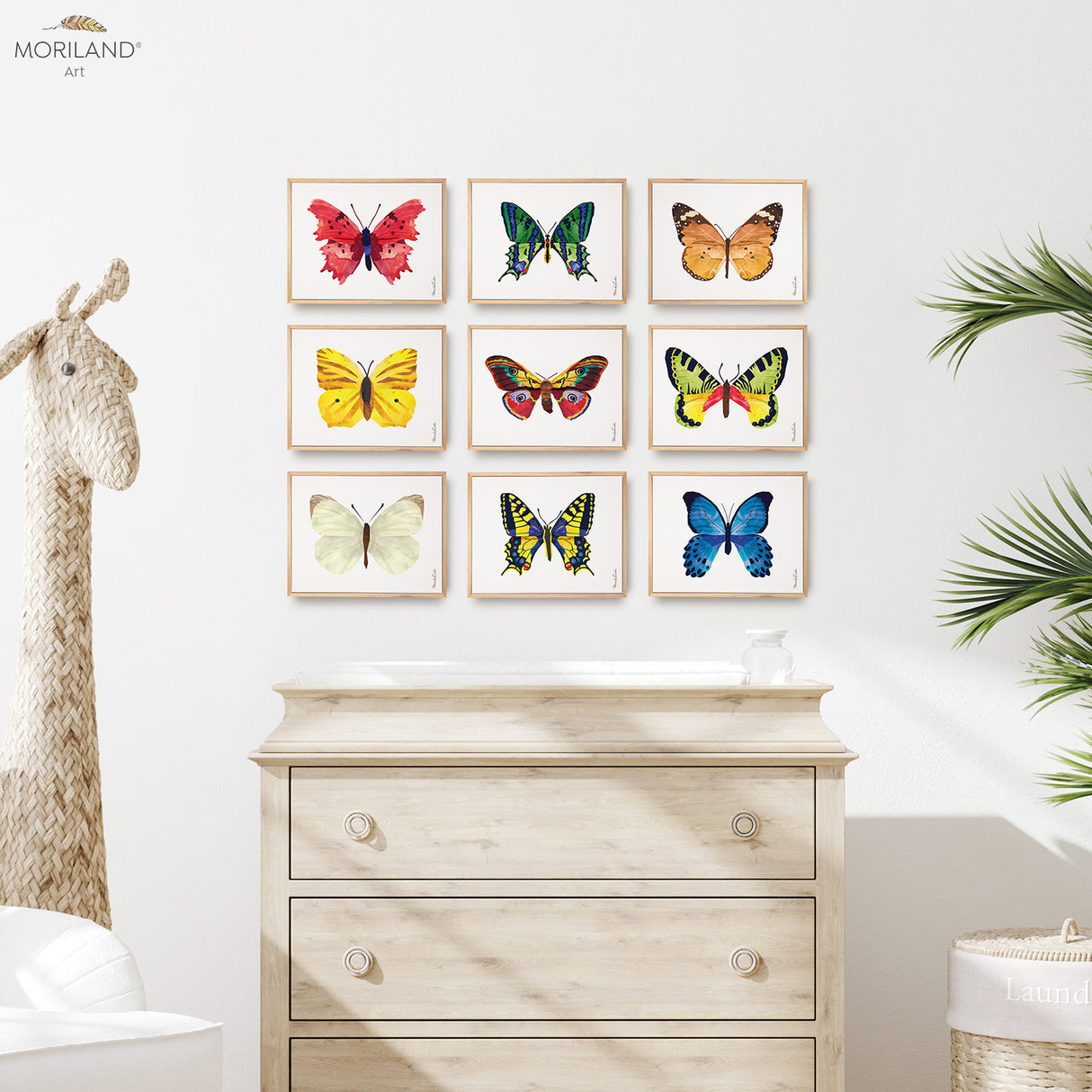 Butterflies - Printable Set of 9 - LAND81