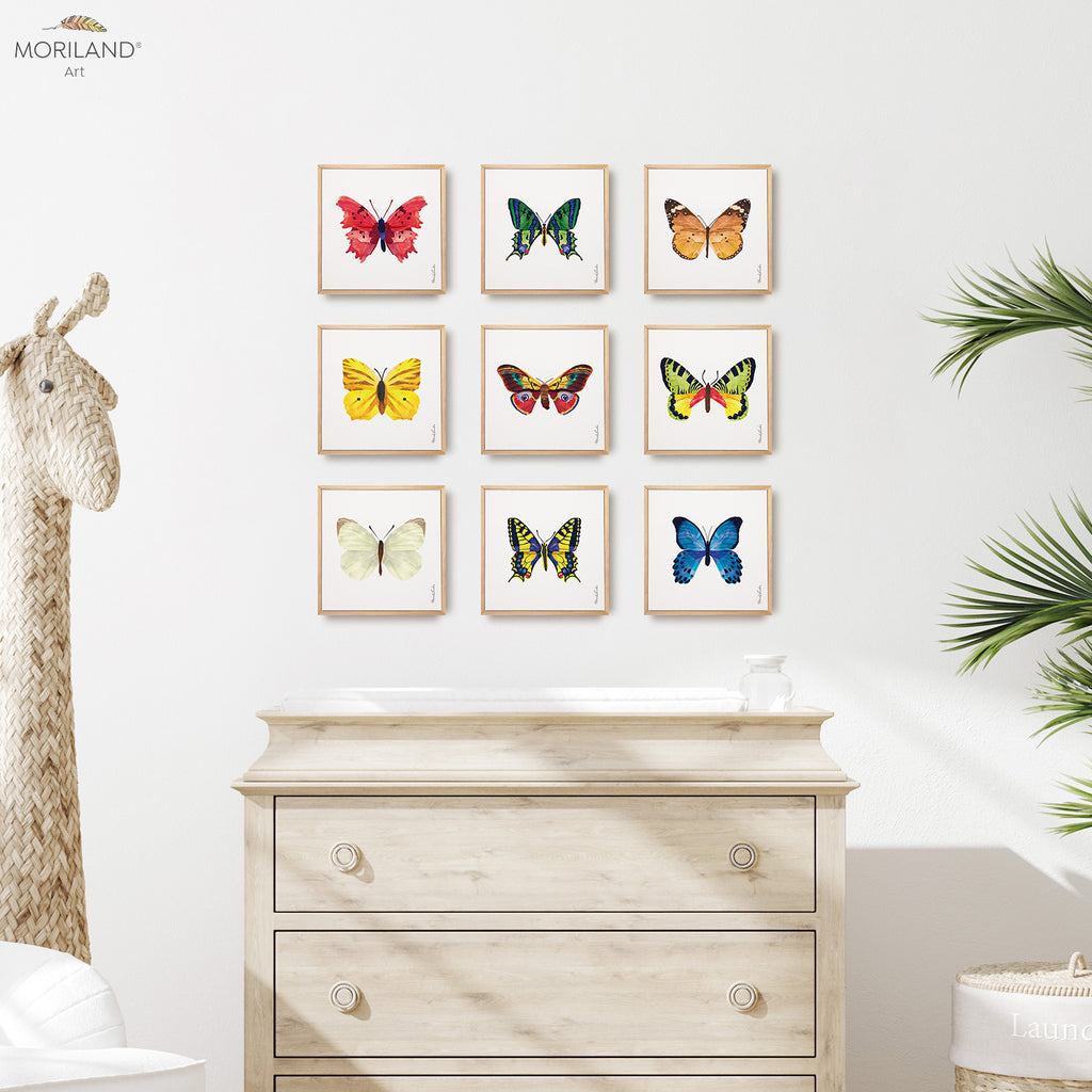 watercolor butterflies printable set by MORILAND
