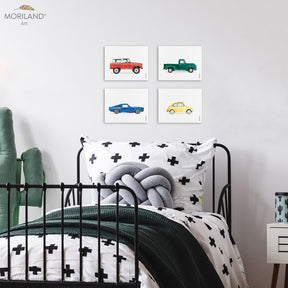 Classic cars set for boy bedroom decor by MORILAND