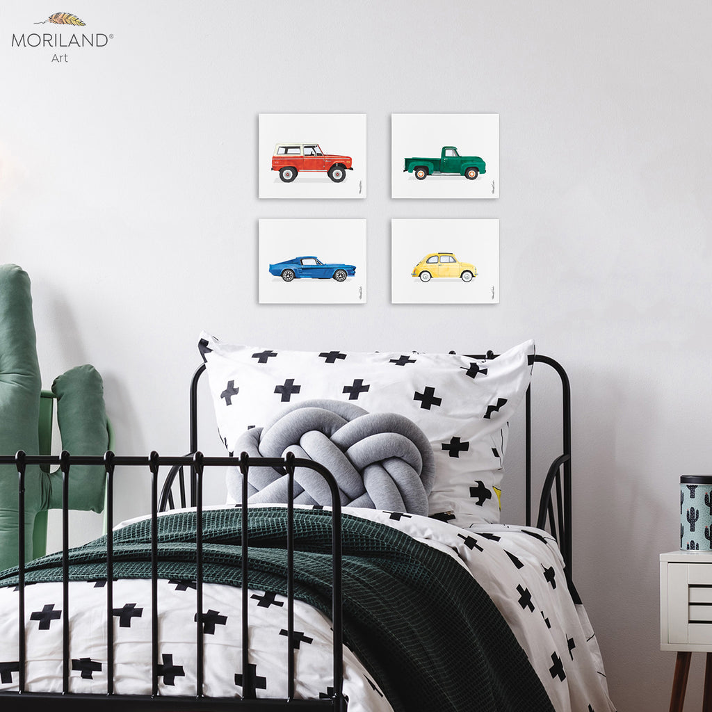 Classic cars set for boy bedroom decor by MORILAND