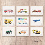 Boys Transportation - Printable Set of 9 - LAND3