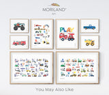 Green Garbage Truck Vertical Print - Printable Art