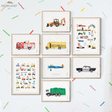 Transportation - Printable Set of 8 - LAND19