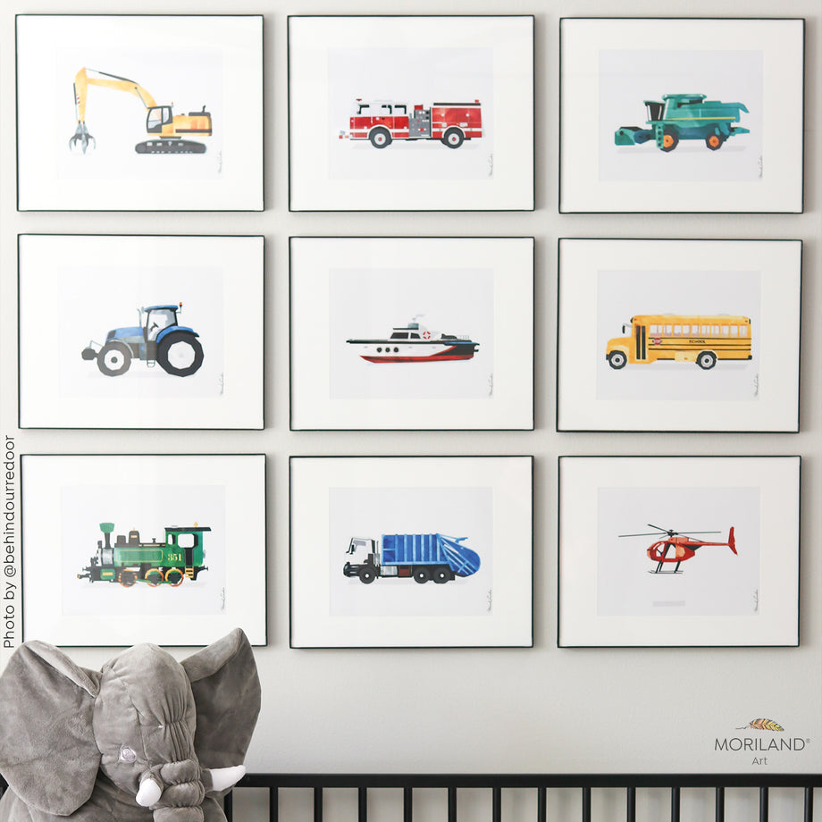 Construction Nursery, Transport & Vehicle Wall Art