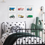 Vehicles - Canvas Prints - Set of 6 - LAND57