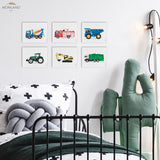 Vehicles - Canvas Prints - Set of 6 - LAND57