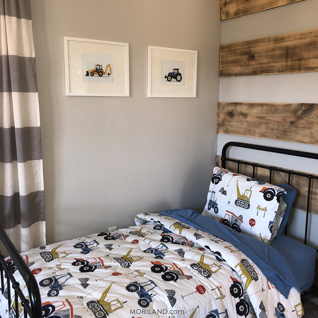 Blue Tractor Print - Printable Art