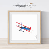 Biplane Print | Vertical - Printable Art