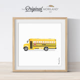 School Bus Print - Printable Art