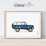 Dark Blue SUV Wagon Print - Printable Art