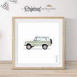 Sage Green Vintage SUV Print - Printable Art