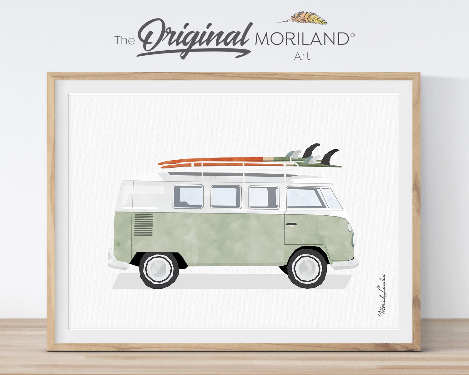 Surf Cars Art Prints - Printable Set of 6 - LAND136